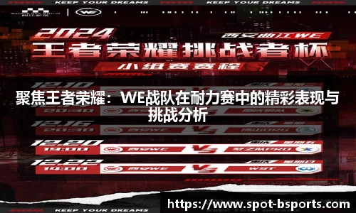 聚焦王者荣耀：WE战队在耐力赛中的精彩表现与挑战分析